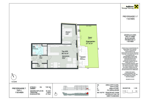 Top 403 - Preyergasse 1-7, 1130 Wien - Raiffeisen Vorsorge Wohnung